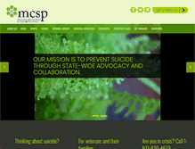 Tablet Screenshot of masspreventssuicide.org